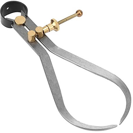 Étrier Externe à Ressort à Tige Plate, Jauge de Marquage en Cuivre, Compas pour Machines de Traitement de Linéation, Fabrication du Cuir, Jauge de Carte (150mm)