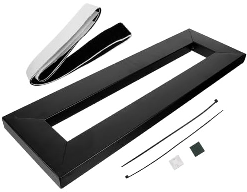 Gitarren Pedalboard Kompakt Schwarz, für Auftritte und Studios | Legierung, Werkzeugfreie Selbstgemacht Montage, Leicht zu Tragen, Inklusive Klettbefestigung