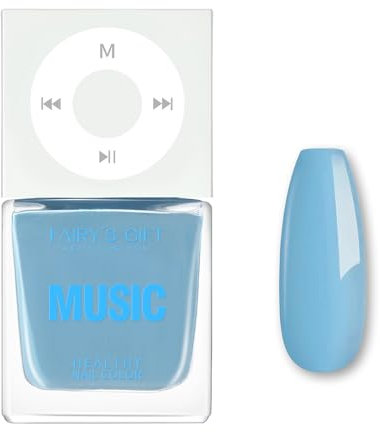 Nagellack - 10ml schnell trocknende ungiftige Nagellacke - wasserbasierende langanhaltende Nagellacke Maniküre Kunst - Nagellack ohne Lampe - Hochwertiger Nagellack für Frauen (Blau, 10ml)