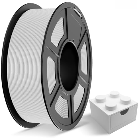 TECBEARS PLA+ Filament 1,75 mm Weiß, Verstärkt Zähigkeit PLA Plus, Robusteres und Stärkeres 3D Drucker Filament, 0-300mm/s Druckgeschwindigkeit, 1KG Spulen, Maßgenauigkeit +/- 0,02 mm