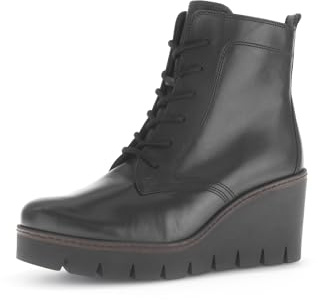 Gabor Damen Klassische Stiefeletten, Frauen Stiefeletten,uebergangsstiefel,Winterstiefeletten,Winterschuhe,warm,schwarz (Cognac),40 EU / 6.5 UK