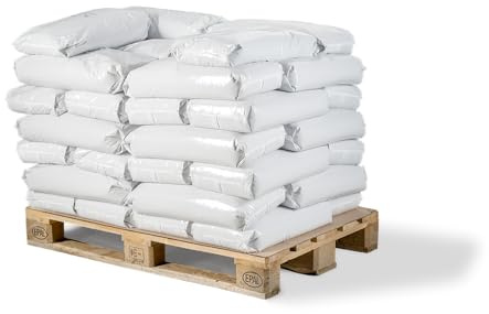Streukies 2-4 mm im 25kg PE- Sack auf Palette | natürliches Winterstreugut | umweltfreundliches Streumittel (500, Kilogramm)