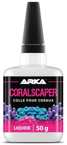 Korallenkleber Flüssig Aquarium 50 g - Coralscaper Riffkleber für Korallen | Schadstofffrei, klebt Korallen, Spalten, feine Strukturen, Ableger, Riffgestein, Riffkeramik, Meerwasseraquarium, Meerwasser