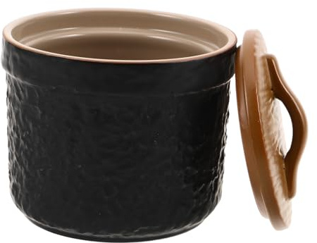 POPETPOP Cocotte Chinoise Céramique Avec Couvercle Bol à Soupe Et Nouilles Marmite à Vapeur Pour Cuisson Ragoût Des Œufs Céréales