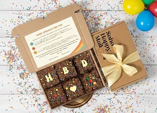 Luxury Christmas Chocolate Brownies (Box of 6)