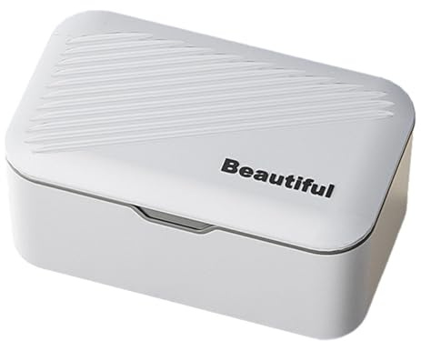 Birtern Feuchttücher-Box, nachfüllbarer Tücher-Behälter mit Deckel, nachfüllbare Halter für Waschraum, Schreibtisch, Küche, Schminktisch