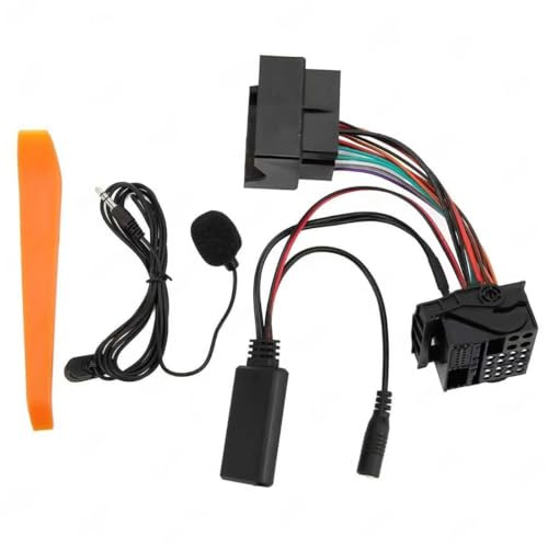 Ubric Bluetooth 5,0 AUX IN Adapter, 12 Pin Freisprecheinrichtung Auto Stereo Bluetooth Musik Kabel mit Mikrofon für CD30 CDC40 CD70 DVD90
