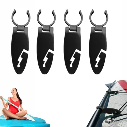 Paddelboard Flossen Clips, 4er Set Verstellbare Klemmhalterung Für Stand Up Paddle Boards, Ausziehbare PaddleBoard Finnenklemmen, Ersatzzubehör Für PaddleBoard Finnen, Wasserzubehör für Sportler