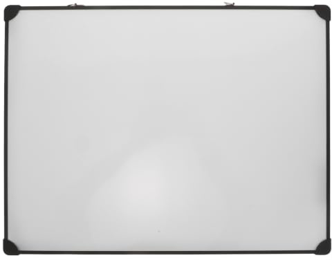 Veemoon Tablero de corcho y pizarra white combinados – Tablero de anuncios de 40 x 30 cm, diseño magnético, fácil de borrar en seco para el hogar, la oficina y la escuela, marco negro, doble
