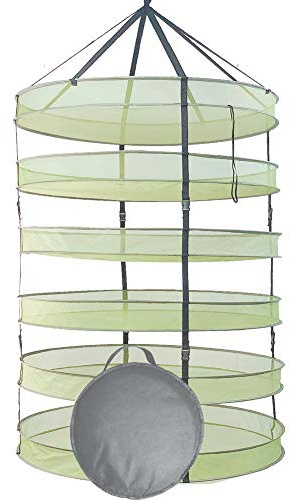 HORTIPOTS Herb Drying Rack 3 ft Hanging Dry Net 36 Inch for Curing Hydroponic Herb Vegetable Fruit Flower