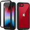 seacosmo iPhone SE 2022/2020 Hülle, iPhone 8/7/6S/6 Hülle, 360 Grad Stoßfest Handyhülle iPhone SE 3/2 Rugged schutzhülle mit eingebautem Displayschutz, Schwarz