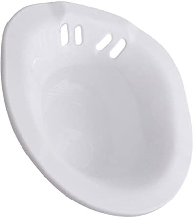DOITOOL 1stück Sitzbadewanne Für Schwangere Weißes Sitzbad Für Postoperative Pflege Wandmontierbar Große Kapazität Erleichtert Reinigung Und Linderung Bei Postoperative Sitzbadewanne