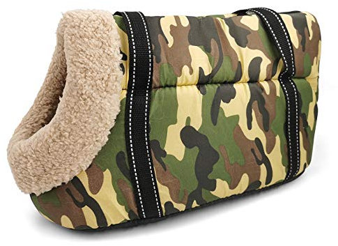 Tragetuch Hund,Hundetragetasche Reise Hundeträgerbeutel Pet Carrier for Hunde Katzen Pet Sling Tasche Weiche Welpen Katze Hund Umhängetaschen Chihuahua Mops Kleine Hundetasche S / L ( Color : 1 with f