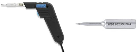 ERSA Lötkolben Multi-Sprint 75W 230V 0960ED & Dauerlötspitze gerade verlängert bleistiftspitz 0,4 mm Durchmesser mit ERSADUR-LF Beschichtung
