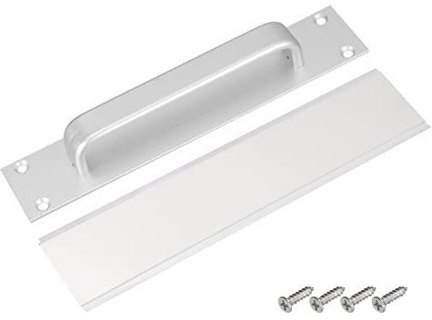 QUARKZMAN 1Stk Türgriff Ziehen 200mm/7,87 Weiß Schiebetür Griffe Aluminiumlegierung für Küche Schrank Kleiderschrank Schublade Dualer Verwendungszweck(Schraube/doppelseitiges Klebeband)