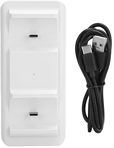 Caricatore per Controller, SND 463 Caricatore da Tavolo con Supporto per Controller Doppio per PS5 Joystick per Console di Gioco, Plug And Play, Molto Facile e Pratico da Usare