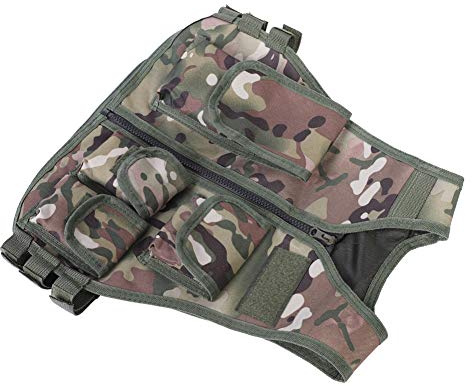RiToEasysports Chaleco para Niños, Chaleco Militar de Camuflaje para Niños, Chaleco para Niños para Juegos Al Aire Libre (Camuflaje CP S) Chaleco Militar Niño