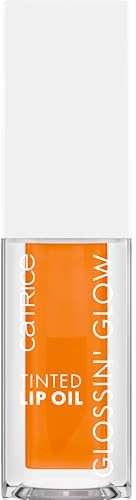 Catrice Glossin' Glow Tinted Lip Oil, Lipgloss, Nr. 030, Orange, pflegend, Färbeeffekt, mit Ölen, natürlich, vegan, ohne Parabene, ohne Mikroplastikpartikel, Nanopartikel frei, 1er Pack (4ml)