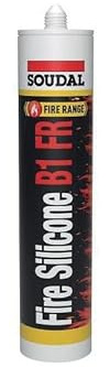 Feuerschutz-Silikon Fire Silicone B1 FR Rauchdicht. Farbe: Grau, 300 ml