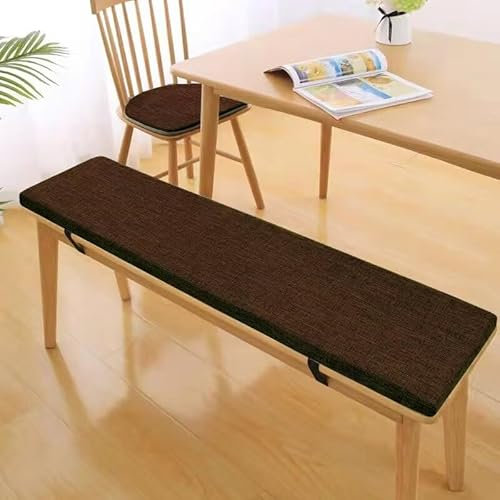 Tielag Bankauflage Stuhlkissen, Sitzkissen für Bank, Waschbare Bankkissen Sitzauflage, Abnehmbarem Bankpolster Auflage für Gartenbank Schaukel, Terrasse, Esstisch, 160×40×5cm