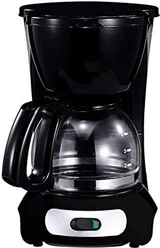 HWSY Macchina da caffè, Macchina da caffè con Filtro per caffè in Movimento Macchina da caffè con Filtro Nera e in Acciaio Inossidabile Spazzolato, Macchina da caffè con Filtro con brocca isolata,