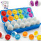 Wanonoo Dinosaur Matching Eggs for Toddlers Easter Toy Easter Gift for 1 2 3 Year Old Boy Girl, 12PCS Easter Eggs Preschool Educational Learning Color & Shape Recognition Montessori Toy Shape Sorter
