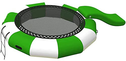 DameCo Trampolino da Spiaggia Rimbalzante, Trampolino da Acqua rimbalzante Gonfiabile all'aperto con Piattaforma da Nuoto con Scivolo, Letto Galleggiante Galleggiante Gonfiabile per Attrezzature per