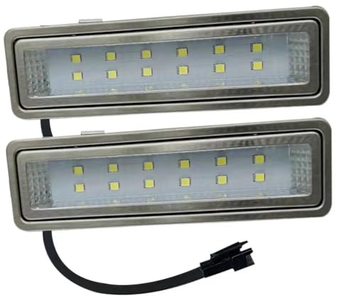 KYPSZQPSH 2-Piece Rectangle Range Hood Light Panel 1.5W 120mm 12V DC Ventilation Bulb Kitchen Filter Lamp 20W Halogen Equivalent (Color : White 6000K, Size : with SM Connector)