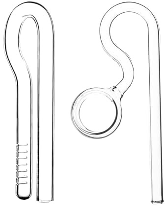 predolo Tubo de de Vidrio para Acuario, Filtro de Tanque de Planta de Agua para Acuario, Flujo de Entrada/Salida, Filtro Fácil de Instalar, Tubo de, 10mm, Individual