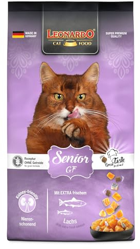LEONARDO Senior GF für Katzen, 7,5kg, mit frischem Lachs, leicht verdaulich, getreidefrei, Alleinfutter, Made in Germany