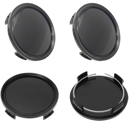JDCMEI 4 Piezas Tapas Centrales, Tapacubos Centrales Llantas, Tapas de Buje OD 75 mm ID 69 mm Tapas de Rueda de Centro Centrales Tapas Centrales de Rueda de Coche Universal Tapas de Rueda