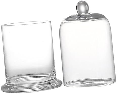 Cabilock Bicchiere da Cocktail con Design Cappuccio Antifumo Bicchiere in Vetro per Feste Cocktail da Bar in Vetro Adatto per e Bevande