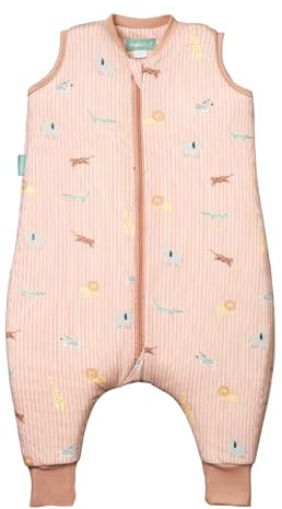 molis&co. Sacco Nanna con piedini - Sacco nanna primaverile e autunno - Sacco nanna 1 tog - Leggermente Imbotito - 100% Cotone (Oeko-TEX 100) - Jungle (3 anni)