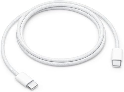 Câble de charge tissé USB-C pour appareils Apple (1 m), charge rapide 60 W pour iPhone 16/15, iPad Pro/Air, MacBook (1 m)