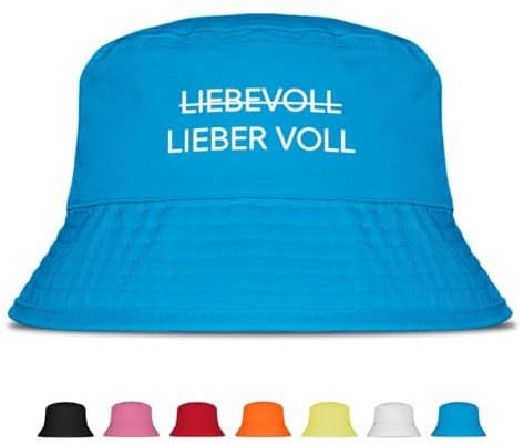 Prozente Momente Lieber Voll Fischerhut | Anglerhut | Sonnenhut | Sommer | Party | Lustige Sprüche | OneSize