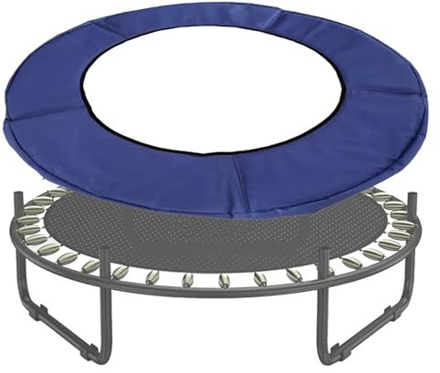 BIWKONI 40 Pollici Trampolino Molla Pad Bambini Trampolino Molla Protezione Copertura Anti-Caduta Anti-Collisione Spugna di Sicurezza Pad,Blu,40 inch
