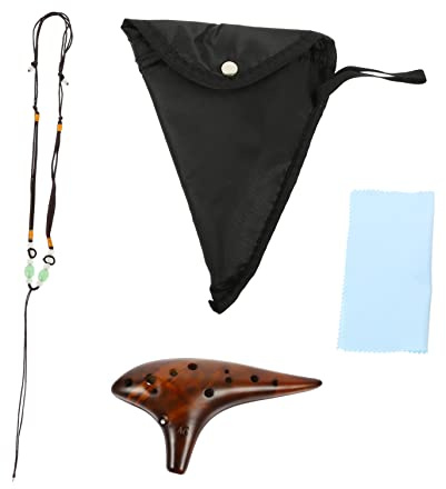 Supvox Traditionelle Okarina Aus Knochenporzellan Musikalisches Instrument Einfach Zu Erlernen Mit Kordel Zum Tragen Geschenkidee Für Anfänger