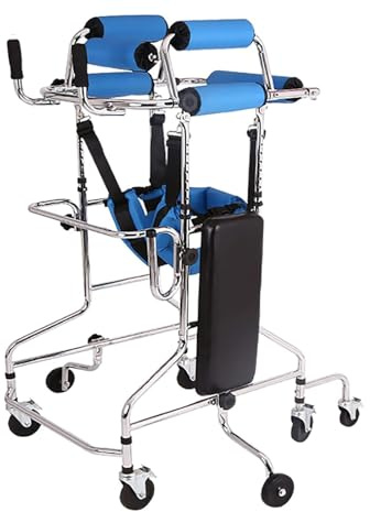 Gehhilfen Für Behinderte Menschen Rollator Gehgestell für Erwachsene, stehend, mit 8 Rädern für Senioren, Mobilitätshilfe für Training und Unterstützung bei Schlaganfall und Hemiplegie der u