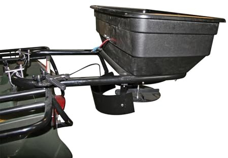 P. Lindberg Elektrischer Streuer für ATV und Quad, 12-V-Düngerstreuer | Streubreite 3–12 m, ideal für Saatgut, Streusalz,Sand & Dünger,lässt sich problemlos an Quads,ATVs & Rasentraktoren anbringen