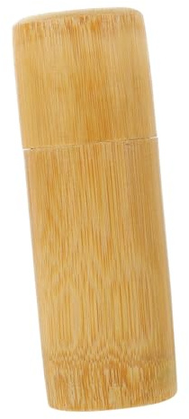 Homoyoyo Barattolo Portaoggetti Design Classico e Pulito in Bambù Multifunzionale Contenitore Pratico per Casa e Ufficio per Fiammiferi da Tavolo