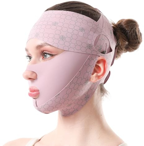 Face Strap Forehead Lift Band, 3 in 1 Double Lift Chin Belt for Sleep Mask