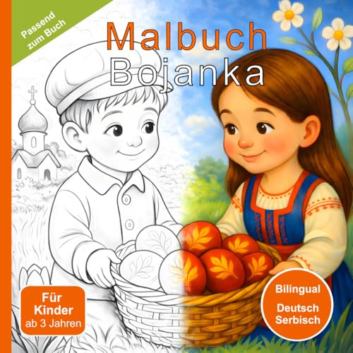 Oster-Malbuch für Kinder ab 3 Jahren (Deutsch-Serbisch) | Frühling, Natur & Tiere | Über 100 Seiten mit Suchspiel, Mandalas , Kreativseiten, Vokabeln ... od 3 godine (Serbisch-orthodoxe Kinderwelt)