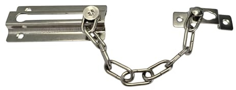 cyclingcolors limitador de apertura de puerta con cadena protección apertura parcial cierre de seguridad, níquel