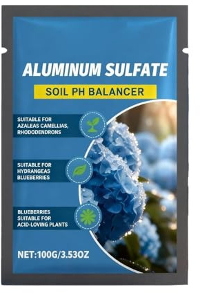 Soil Acidifier - 100g PH Adjustment Amendments for Garden, Hydrangea Fertilizer to Turn Blue, Beginner Friendly Soil Conditioner for Home, Outdoor Plants and Gardening Enthusiasts