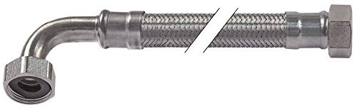 Flexschlauch Anschluss 1: 2: 3/4' 3/4' Arbeitsdruck 10bar gerade-gebogen Länge 1500mm CNS-Umflechtung DN15 Platzdruck 95bar