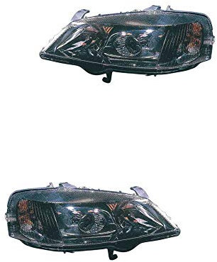 Halogen Scheinwerfer Set links & rechts Hauptscheinwerfer Frontscheinwerfer H7/H7 für Model Astra G CC F48_ F08_ F35_ F69_