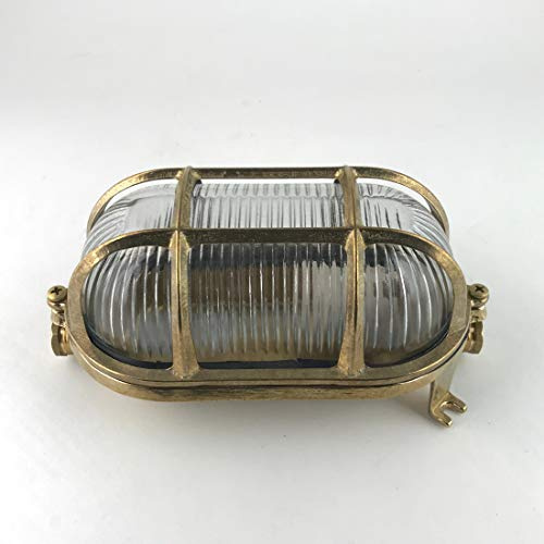 KsH and Co MAZARAKIS 1966 Lámpara de pared ovalada de latón E27 60W 22cm L 10cm W.