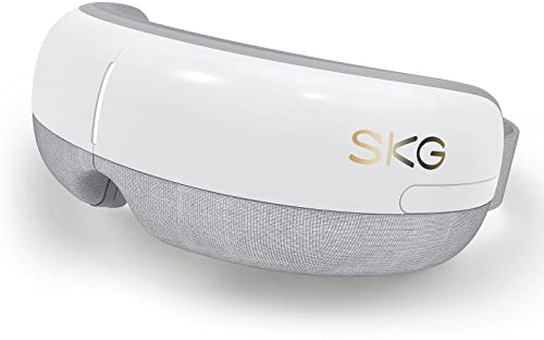 SKG Ögonmassageapparat – Shiatsu massageteknik, 5 massagelägen, trådlös, vit