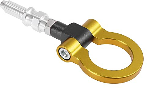 X AUTOHAUX Stoßstangen-Abschlepphaken Für BMW 3er E90 05-13 1pc | Goldton, Aluminiumlegierung, 190mm Länge, M16x3.0, 2800kg, Für BMW 1er-6er X5 X6 Z3 Z4 Mini Cooper 02-13
