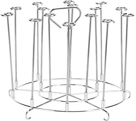 Soporte para brochetas de barbacoa, accesorios para alimentos, parrilla de deshidratación de parrilla de freidora de aire de acero inoxidable 304 para comedor de cocina en casa(8QT)